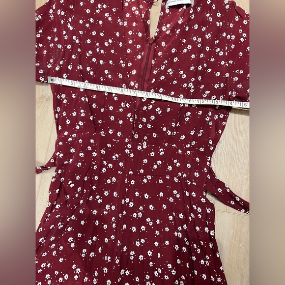 FAITHFULL THE BRAND | Burgundy floral jumpsuit - Picture 4 of 13